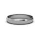 2 - Alain Glass Finish 4 mm Step Edge Wedding Band 