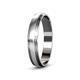 3 - Alain Satin Finish 4 mm Step Edge Wedding Band 