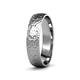3 - Valerio Hammer Finish 2.00 mm Dome Wedding Band 