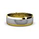 2 - Thorin High Polish 7 mm Two Tone Wedding Band 