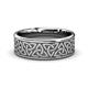 2 - Arden High Polish 7.00 mm Celtic Trinity Knot Wedding Band 