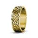 3 - Evan High Polish 7.00 mm Celtic Wedding Band 