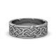 2 - Evan High Polish 7.00 mm Celtic Wedding Band 