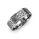 1 - Daryl High Polish 7.00 mm Celtic Knot Wedding Band 