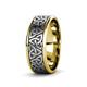 3 - Arden High Polish 7.00 mm Two Tone Celtic Trinity Knot Wedding Band 