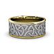 2 - Arden High Polish 7.00 mm Two Tone Celtic Trinity Knot Wedding Band 