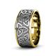 3 - Arden High Polish 7.00 mm Two Tone Celtic Trinity Knot Wedding Band 
