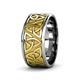 3 - Arden High Polish 7.00 mm Two Tone Celtic Trinity Knot Wedding Band 