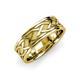 1 - Elaine High Polish 7.00 mm Braided Celtic Wedding Band 