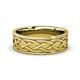 2 - Elaine High Polish 7.00 mm Braided Celtic Wedding Band 