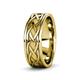 3 - Elaine High Polish 7.00 mm Braided Celtic Wedding Band 
