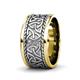 3 - Laney High Polish 10.00 mm Two Tone Celtic Trinity Knot Wedding Band 