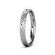 3 - Aidan Hammer Finish 2.00 mm Flat Comfort Fit Unisex Wedding Band 