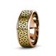3 - Arden High Polish 7.00 mm Two Tone Celtic Trinity Knot Wedding Band 