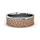 2 - Arden High Polish 7.00 mm Two Tone Celtic Trinity Knot Wedding Band 