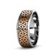 3 - Arden High Polish 7.00 mm Two Tone Celtic Trinity Knot Wedding Band 