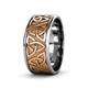 2 - Arden High Polish 7.00 mm Two Tone Celtic Trinity Knot Wedding Band 