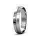3 - Ezalor High Polish 5 mm Center Ridge Wedding Band 