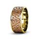 2 - Arden High Polish 7.00 mm Two Tone Celtic Trinity Knot Wedding Band 