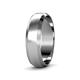 4 - Feivel Satin Finish 4.00 mm Beveled Edge Wedding Band 