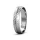 3 - Ezalor Hammer Finish 5 mm Center Ridge Wedding Band 