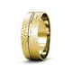 3 - Ezalor Hammer Finish 5 mm Center Ridge Wedding Band 