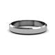3 - Feivel Glass Finish 4.00 mm Beveled Edge Wedding Band 