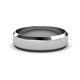 3 - Feivel Satin Finish 4.00 mm Beveled Edge Wedding Band 