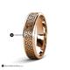 3 - Arden High Polish 7.00 mm Celtic Trinity Knot Wedding Band 