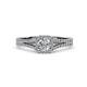 2 - Rabea 1.37 ctw Natural Diamond (5.80 mm) Bridal Set Ring  
