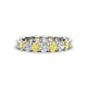 1 - Laida 3.40 mm Yellow Sapphire and Diamond Eternity Band 