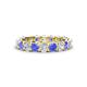 1 - Laida 3.40 mm Tanzanite and Diamond Eternity Band 