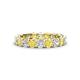 1 - Laida 3.40 mm Yellow Sapphire and Diamond Eternity Band 