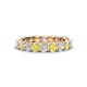 1 - Laida 3.40 mm Yellow Sapphire and Diamond Eternity Band 
