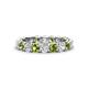 1 - Laida 3.40 mm Peridot and Diamond Eternity Band 