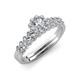 3 - Amabel Diamond Halo Bridal Set Ring 