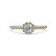 1 - Amabel Diamond Halo Bridal Set Ring 