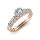 3 - Amabel Diamond Halo Bridal Set Ring 