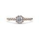 1 - Amabel Diamond Halo Bridal Set Ring 
