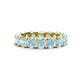 1 - Laida 4.00 mm Aquamarine Eternity Band 