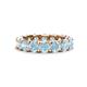 1 - Laida 4.00 mm Aquamarine Eternity Band 
