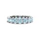 1 - Laida 4.00 mm Aquamarine Eternity Band 
