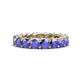 1 - Lucida 4.00 mm Round Tanzanite U Prong Eternity Band 