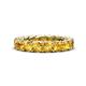 1 - Lucida 4.00 mm Round Citrine U Prong Eternity Band 