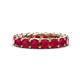 1 - Lucida 4.00 mm Round Ruby U Prong Eternity Band 