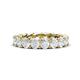 1 - Lucida 4.00 mm Round White Sapphire U Prong Eternity Band 