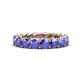 1 - Lucida 4.00 mm Round Tanzanite U Prong Eternity Band 