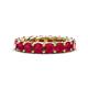 1 - Lucida 4.00 mm Round Ruby U Prong Eternity Band 