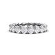 1 - Lucida 4.00 mm Round White Sapphire U Prong Eternity Band 