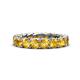 1 - Lucida 4.00 mm Round Citrine U Prong Eternity Band 